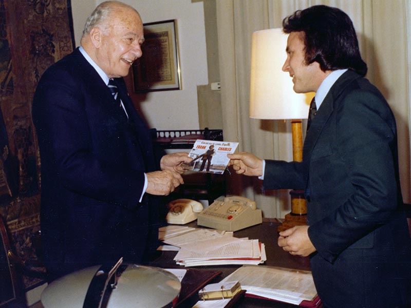 Frank con Josep Tarradelles.